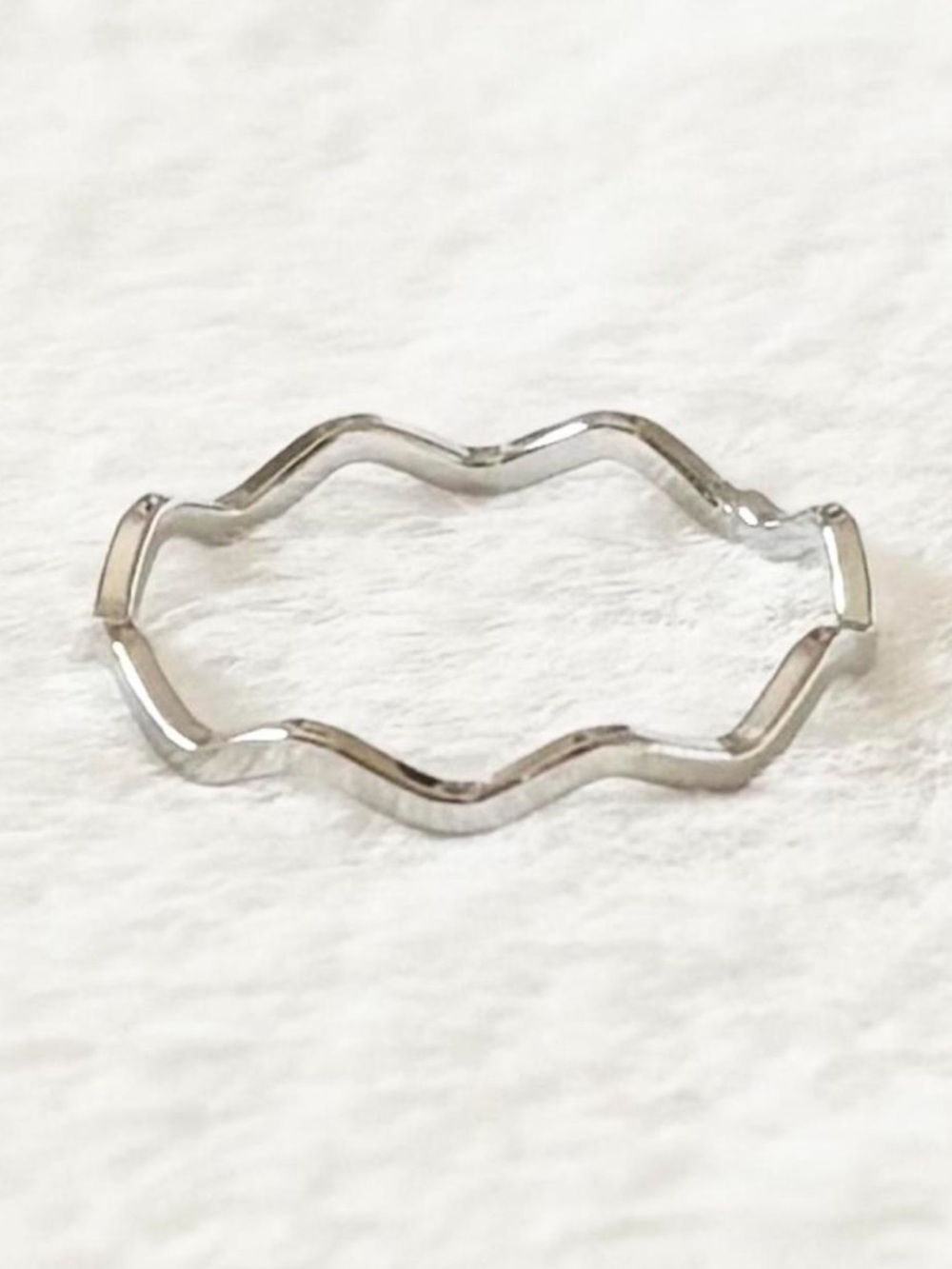 5/$15 🩷 MUST BUNDLE Silver Wave Stackable Ring - Minimalist Women's Jewelry